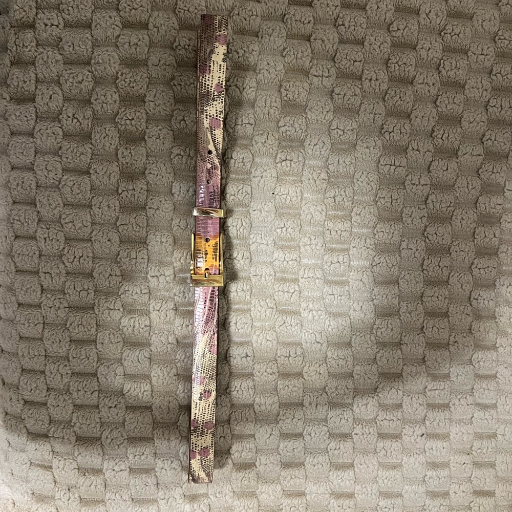 Stylish Snake Print Watch with Gold Accents